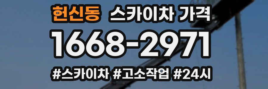 헌신동 스카이차 가격