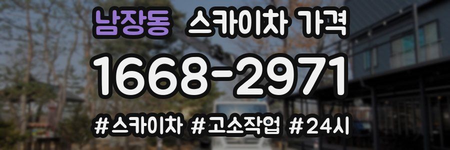 남장동 스카이차 가격