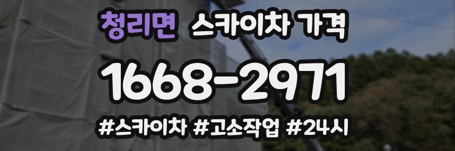 청리면 스카이차 가격