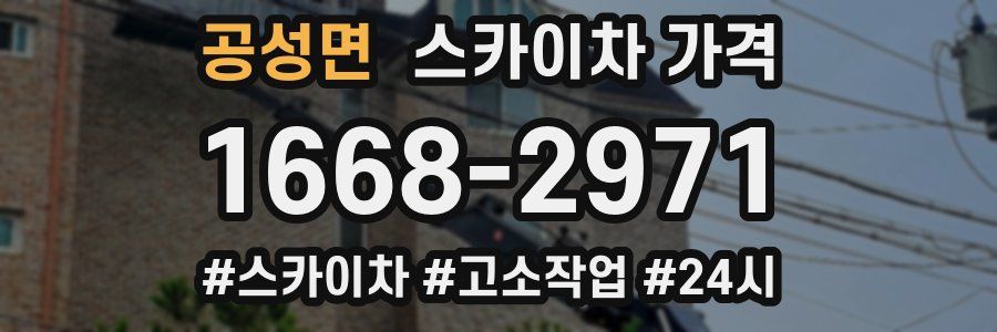 공성면 스카이차 가격