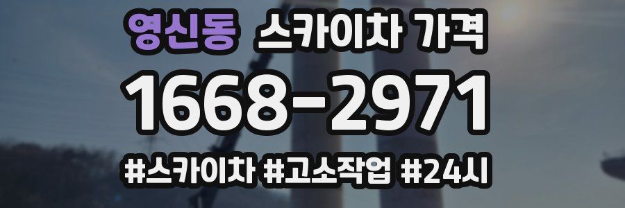 영신동 스카이차 가격