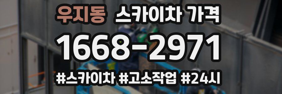 우지동 스카이차 가격