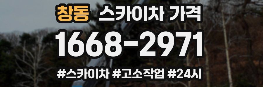 창동 스카이차 가격