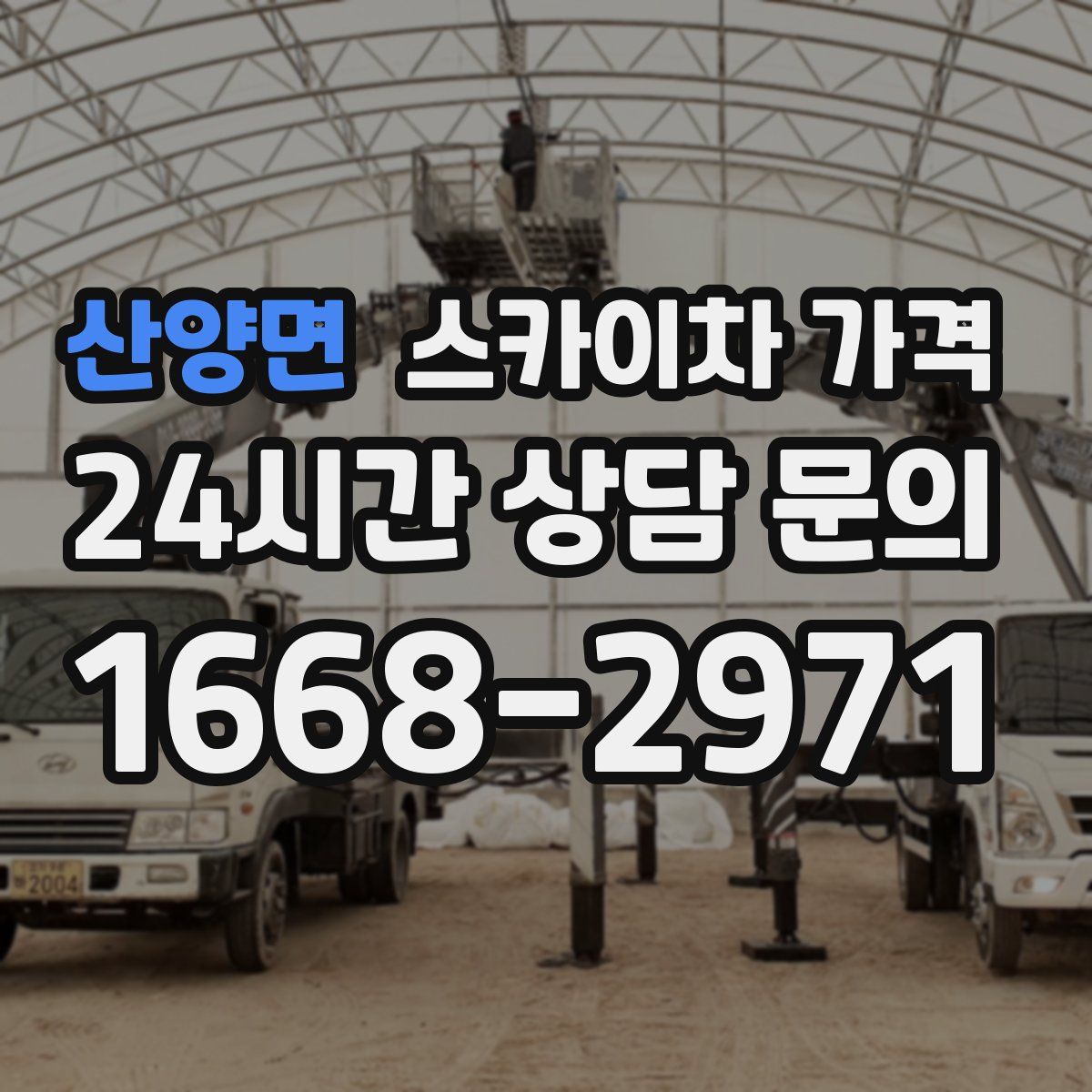 산양면 스카이차 가격