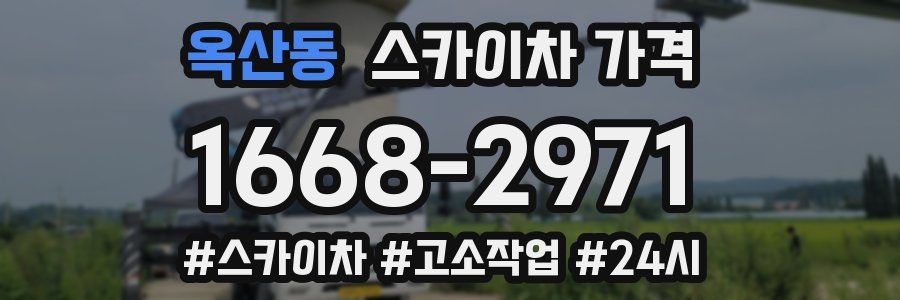 옥산동 스카이차 가격