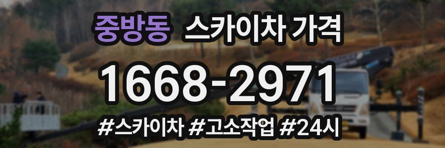 중방동 스카이차 가격