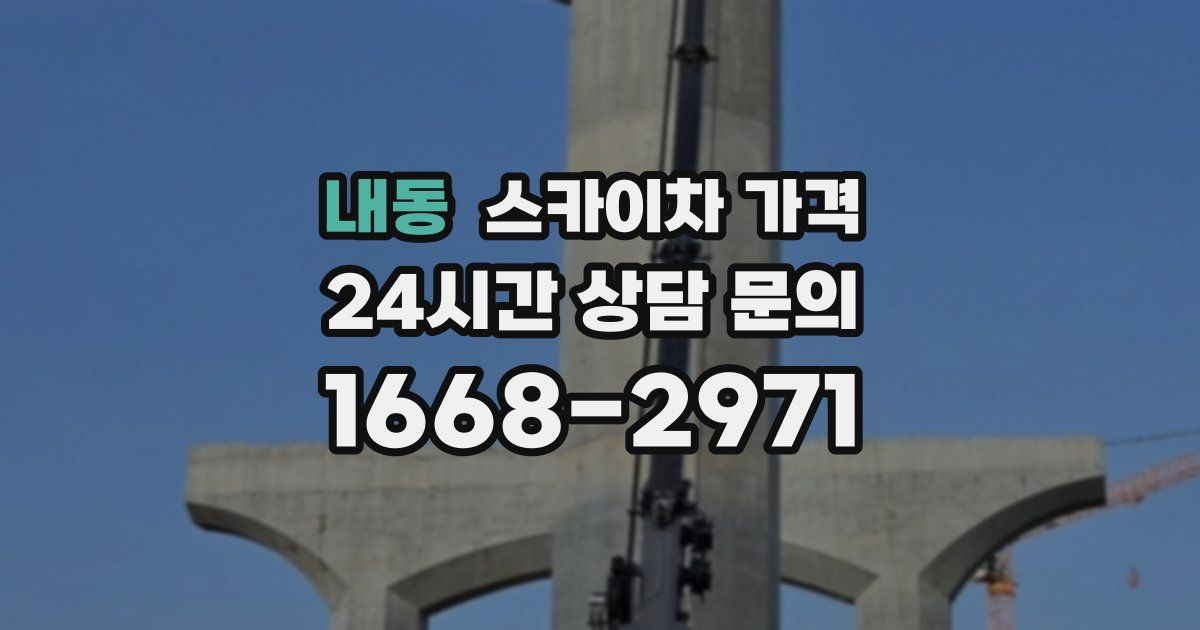 내동 스카이차 가격