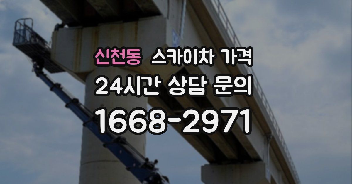 신천동 스카이차 가격