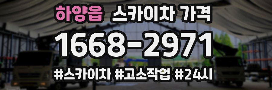 하양읍 스카이차 가격