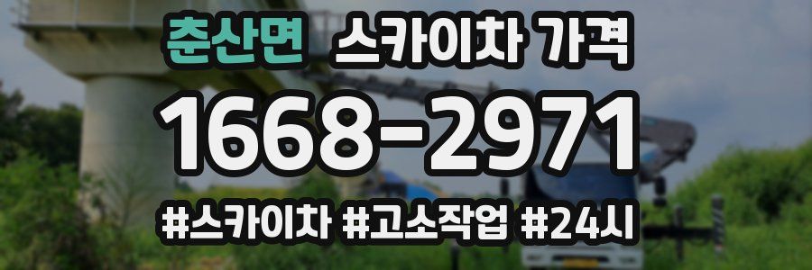 춘산면 스카이차 가격