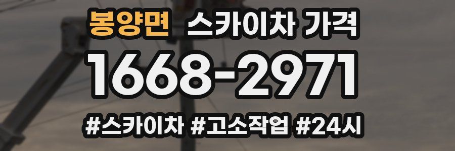 봉양면 스카이차 가격