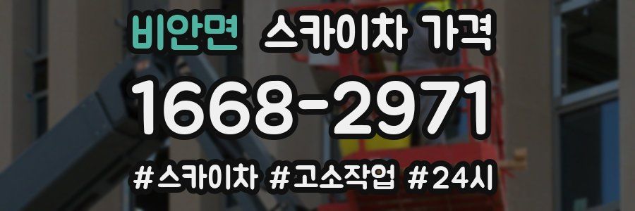 비안면 스카이차 가격