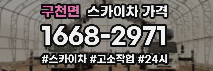 구천면 스카이차 가격