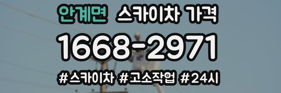 안계면 스카이차 가격