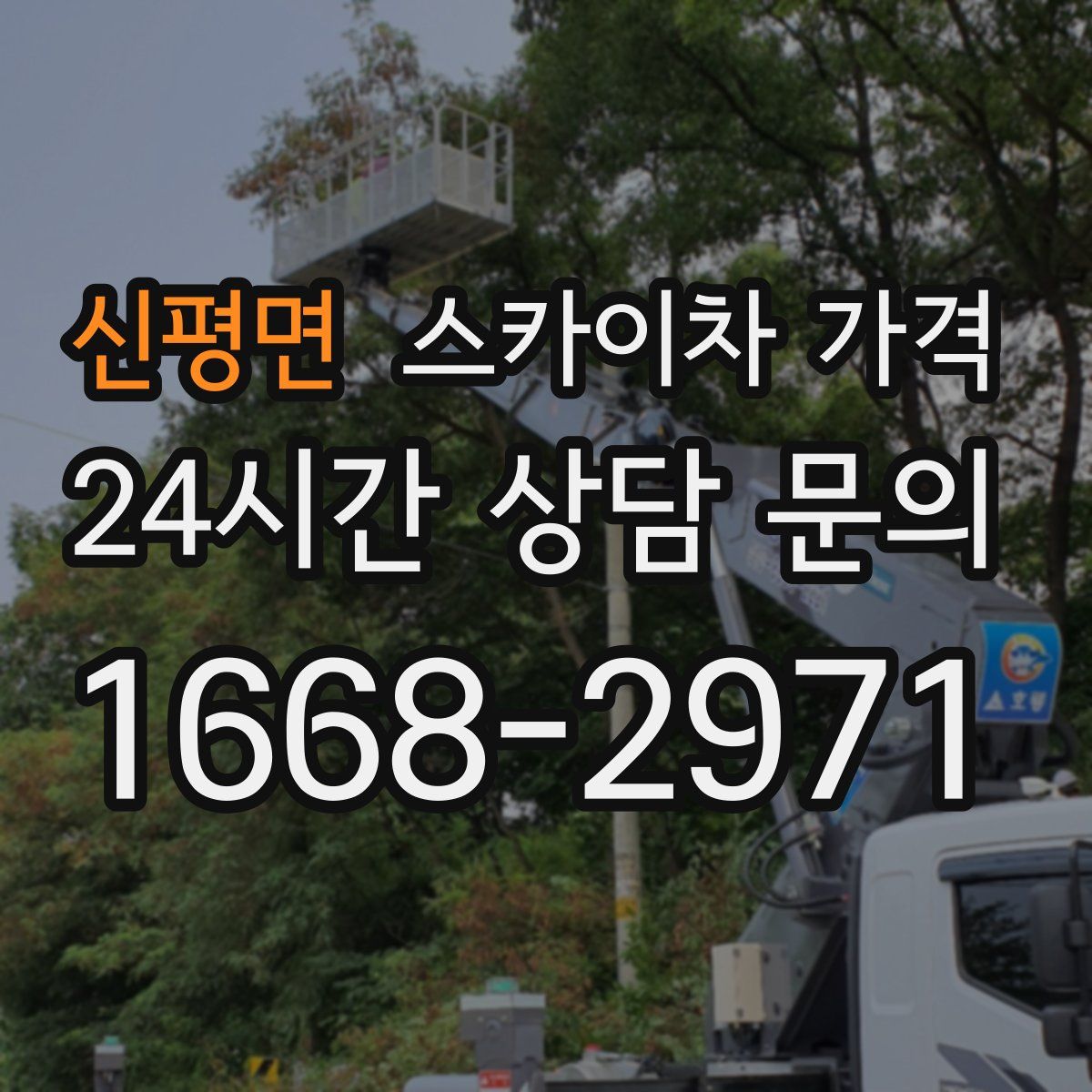 신평면 스카이차 가격