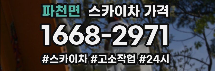 파천면 스카이차 가격