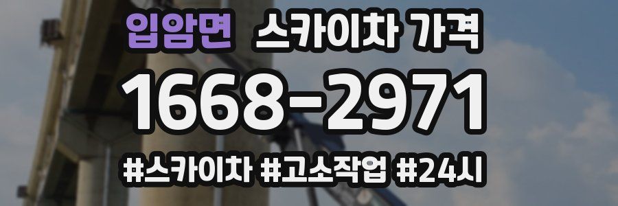 입암면 스카이차 가격