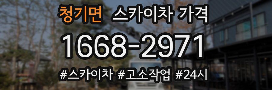 청기면 스카이차 가격