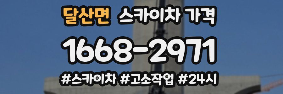 달산면 스카이차 가격