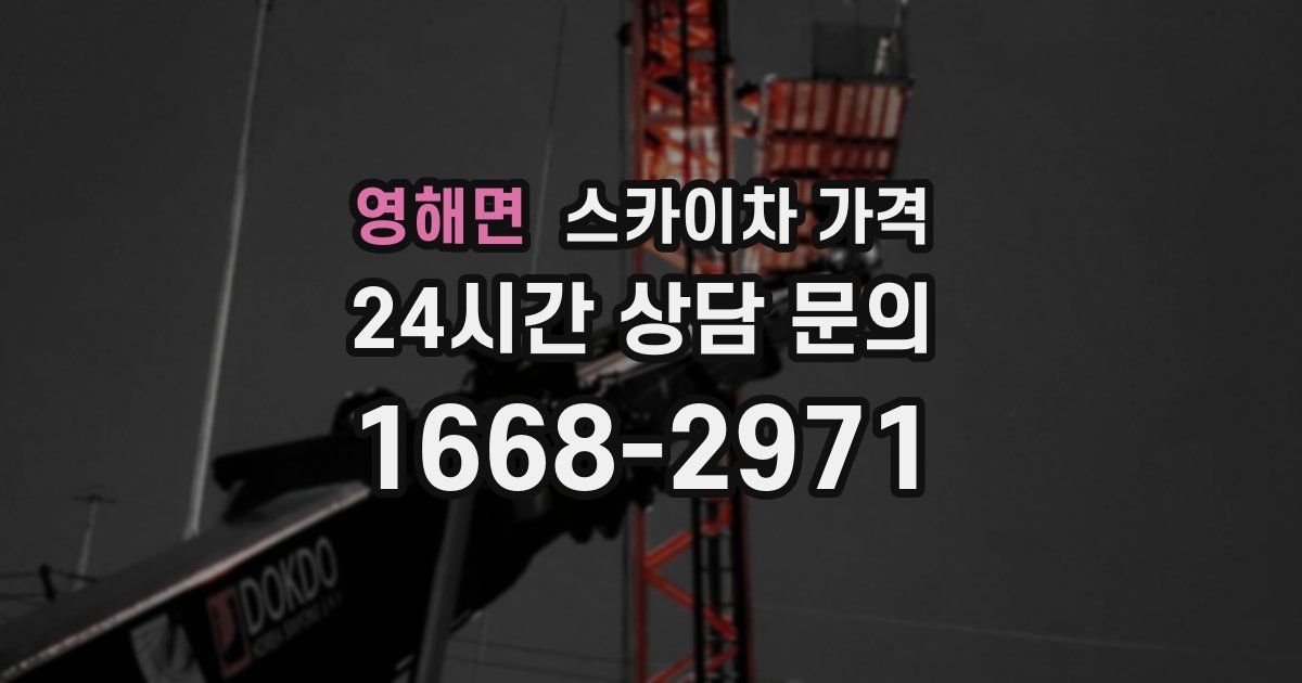 영해면 스카이차 가격