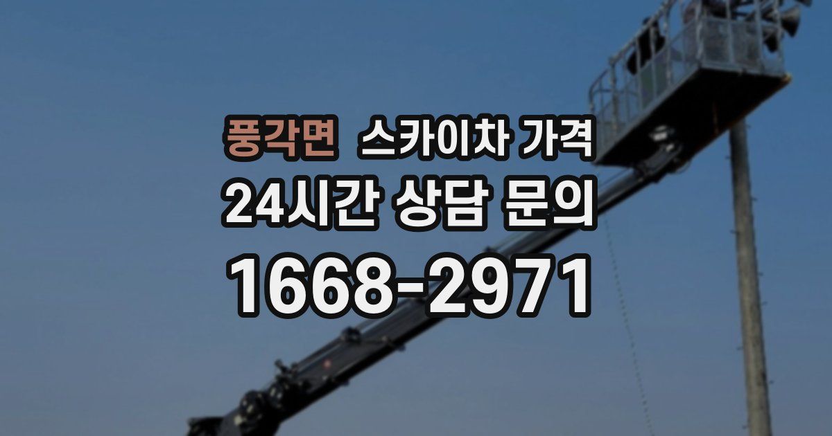 풍각면 스카이차 가격
