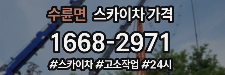 수륜면 스카이차 가격