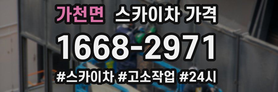 가천면 스카이차 가격