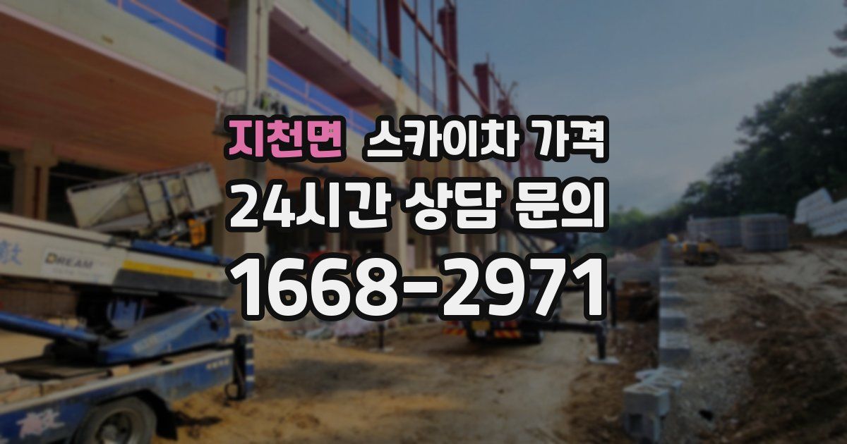 지천면 스카이차 가격