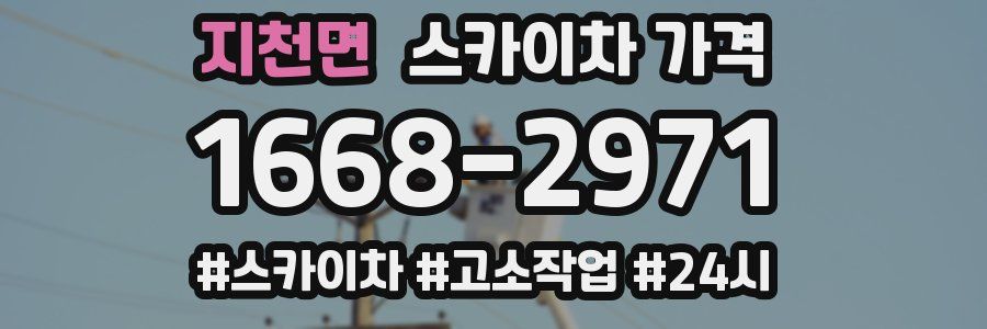 지천면 스카이차 가격