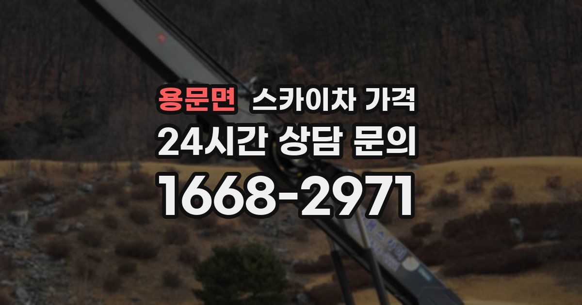 용문면 스카이차 가격