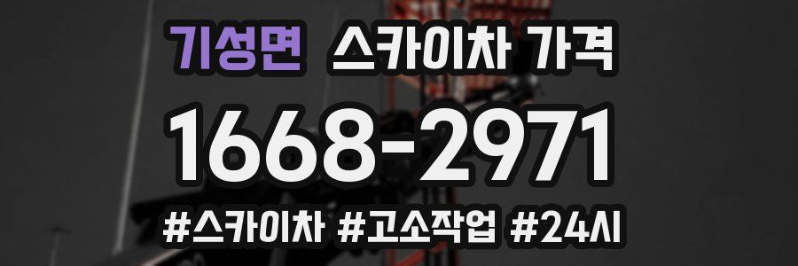 기성면 스카이차 가격