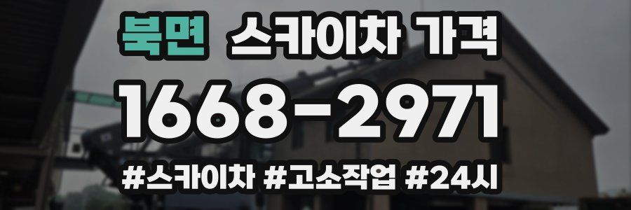 북면 스카이차 가격