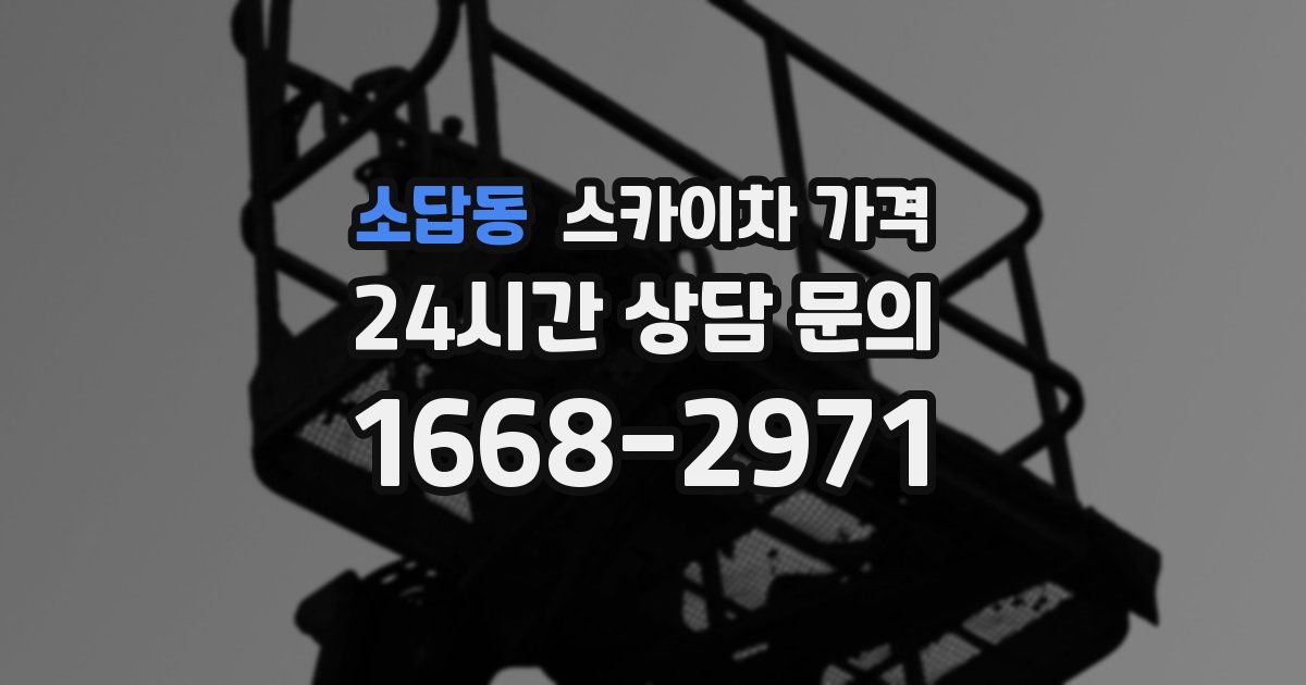 소답동 스카이차 가격