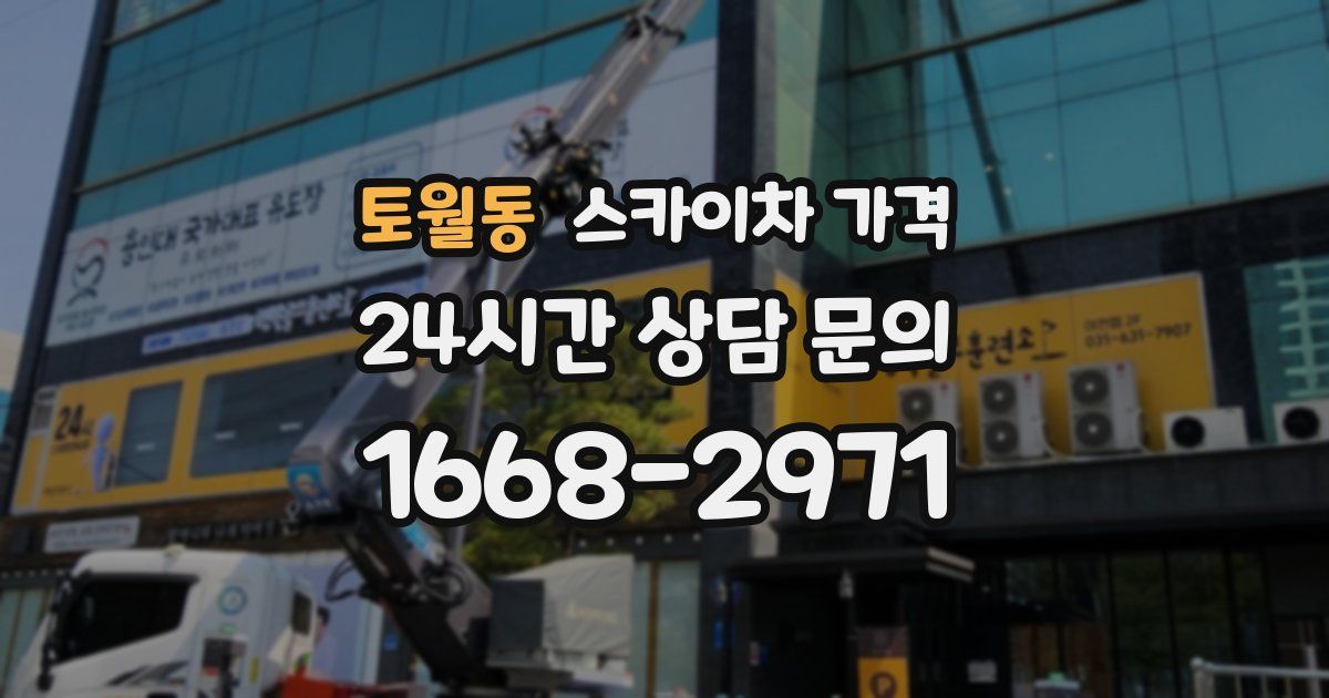 토월동 스카이차 가격