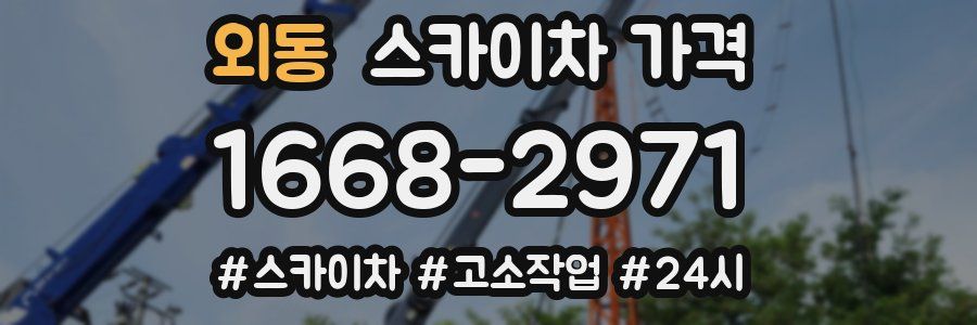 외동 스카이차 가격