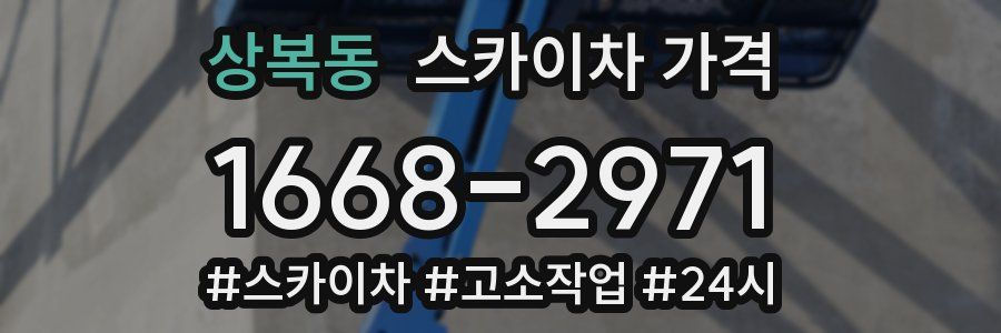 상복동 스카이차 가격