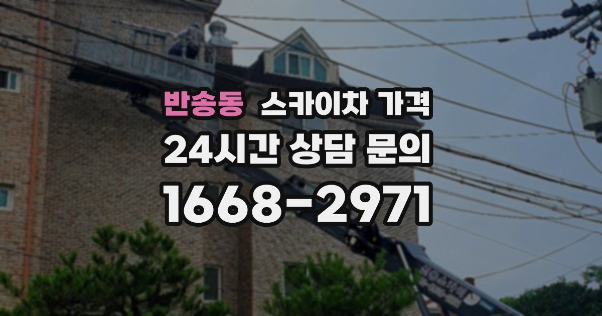 반송동 스카이차 가격