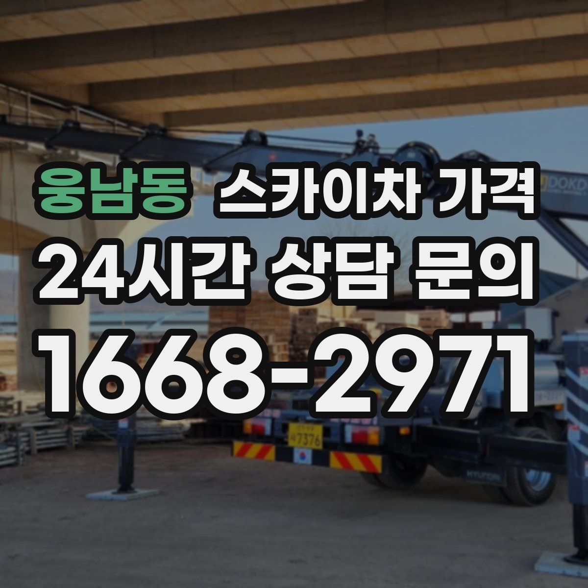 웅남동 스카이차 가격