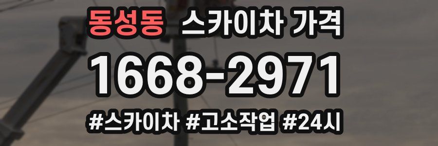 동성동 스카이차 가격