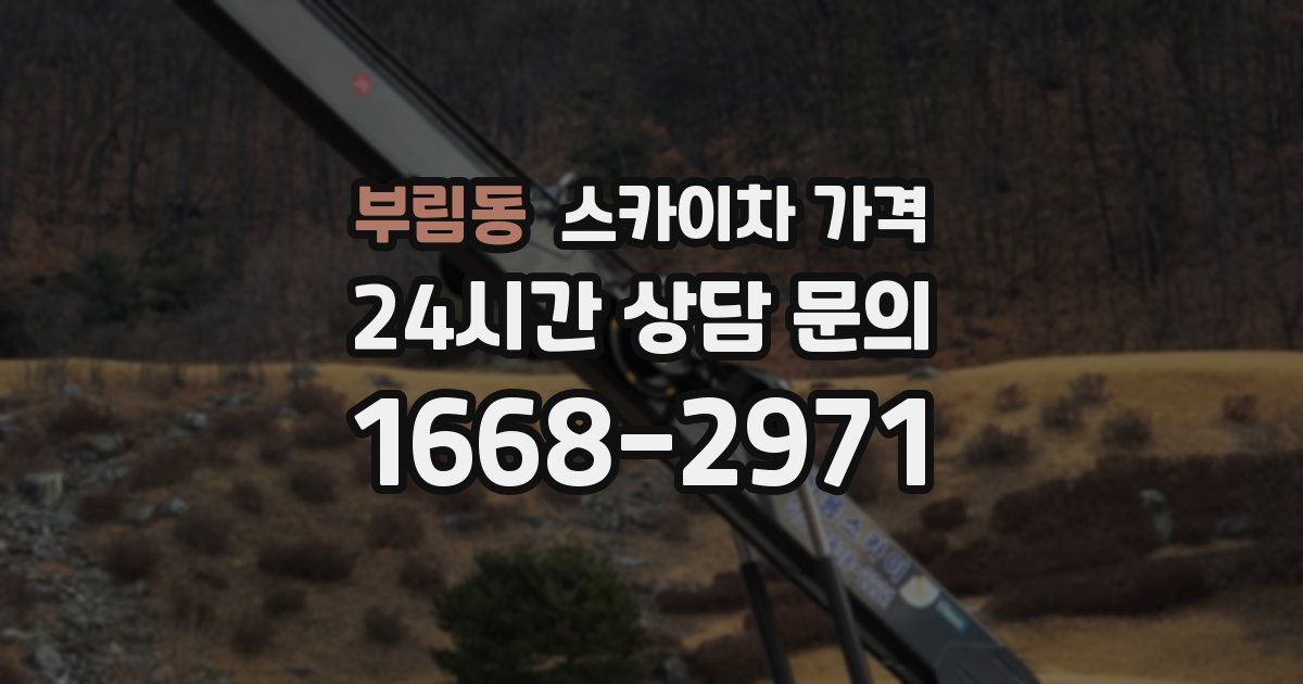 부림동 스카이차 가격