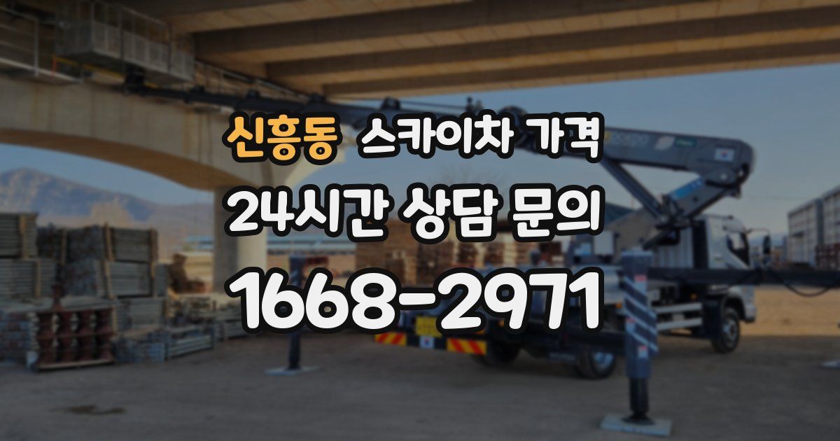 신흥동 스카이차 가격