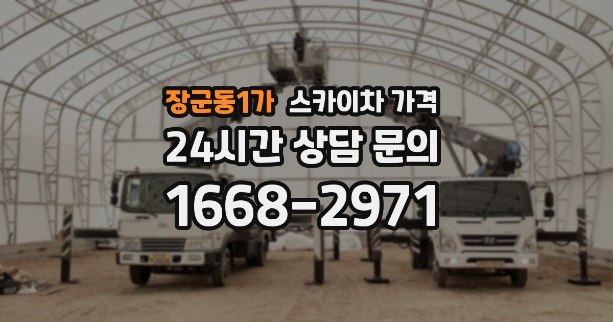 장군동1가 스카이차 가격