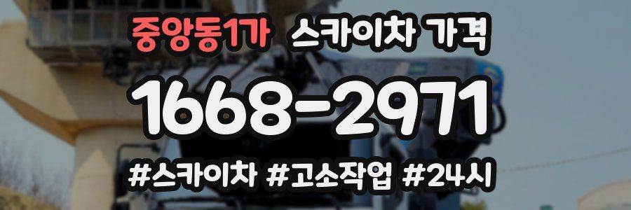 중앙동1가 스카이차 가격