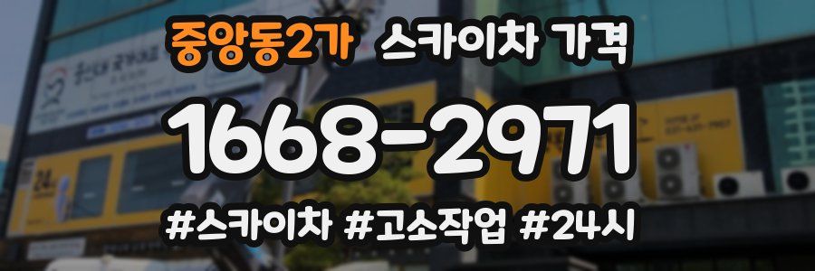중앙동2가 스카이차 가격