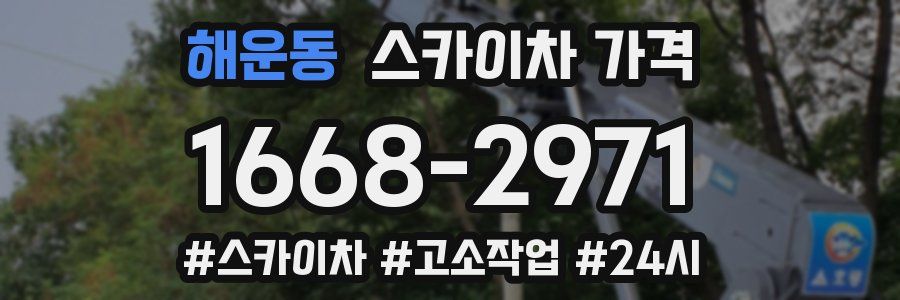 해운동 스카이차 가격