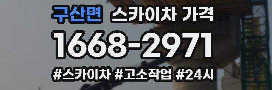 구산면 스카이차 가격