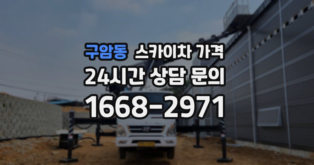 구암동 스카이차 가격