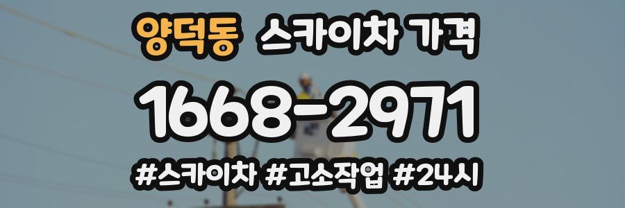 양덕동 스카이차 가격