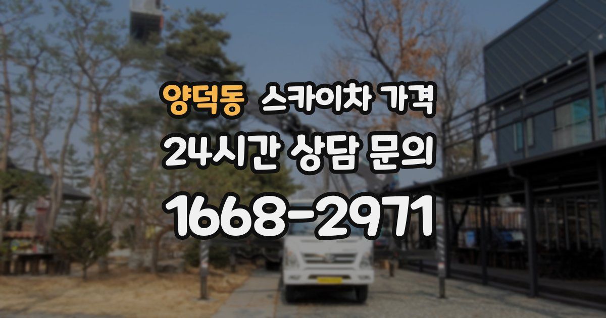 양덕동 스카이차 가격