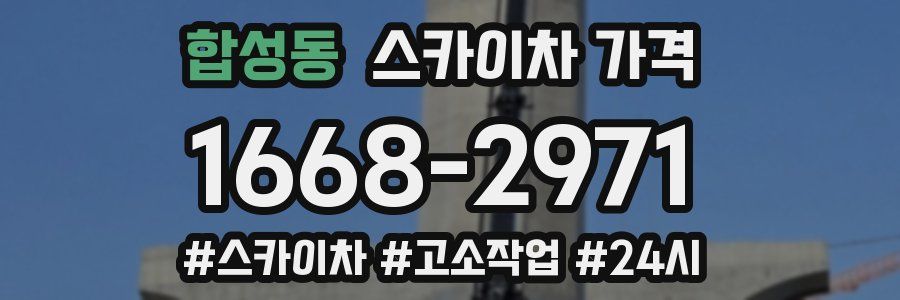 합성동 스카이차 가격